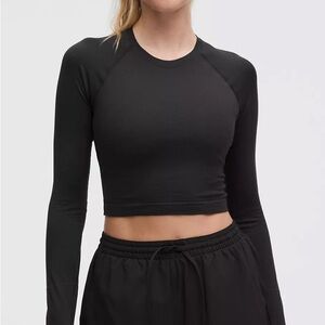 Lululemon Athletica Swiftly Tech Cropped Long Sleeve